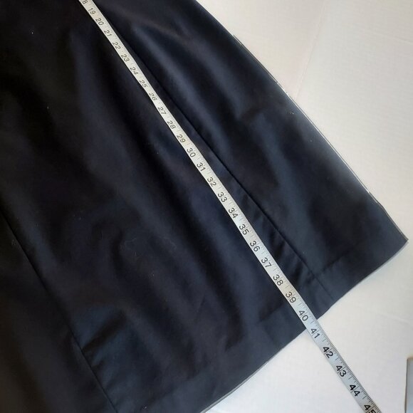 Talbots Seasonless Wool Blend Sleeveless Navy Blue Sheath Dress Size 18 NWOT - Picture 3 of 12